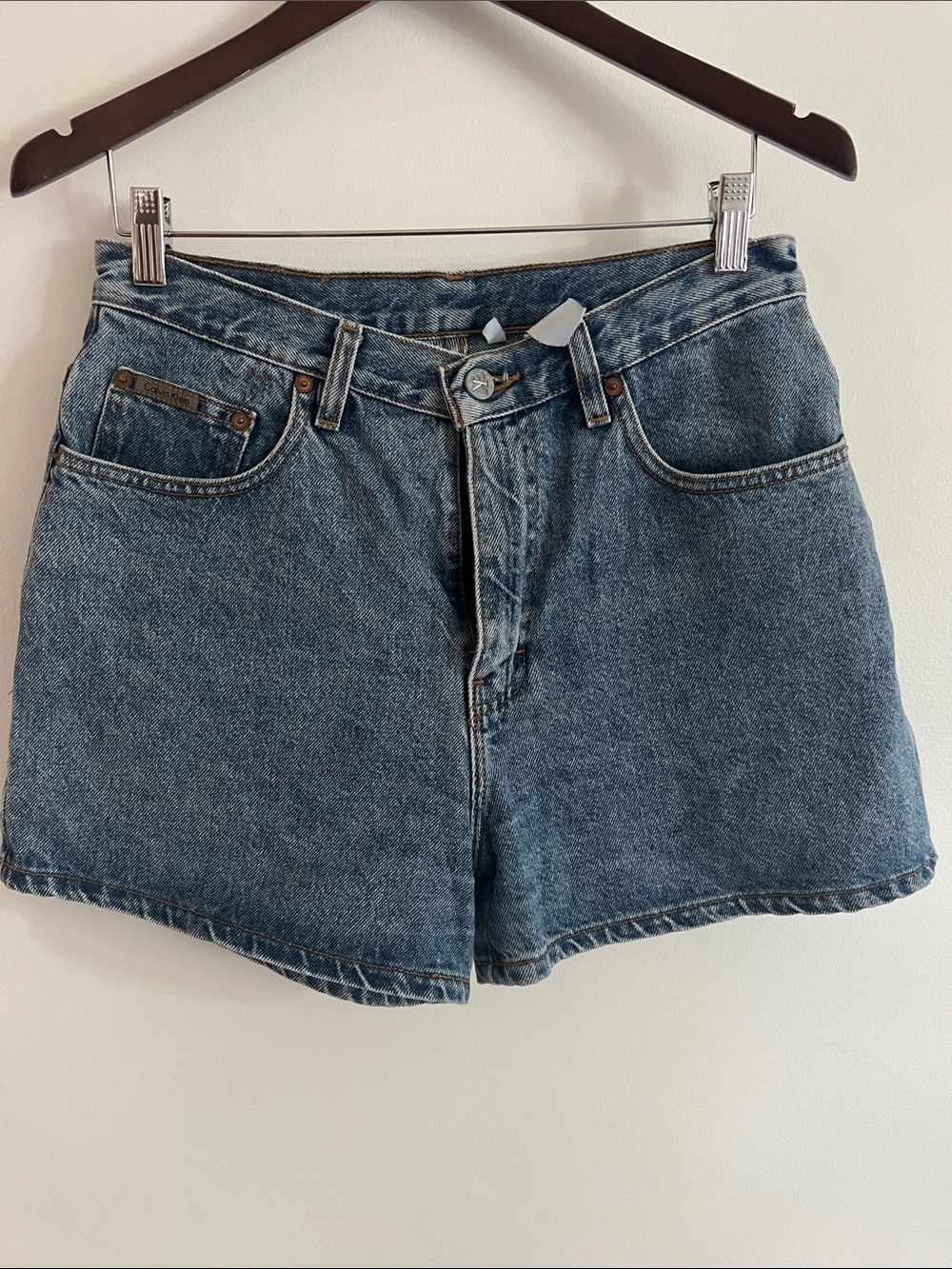 Calvin Klein Jeans Vintage Blue Denim High-Rise Shorts